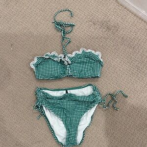 J. Crew Gingham High-Waisted Bikini